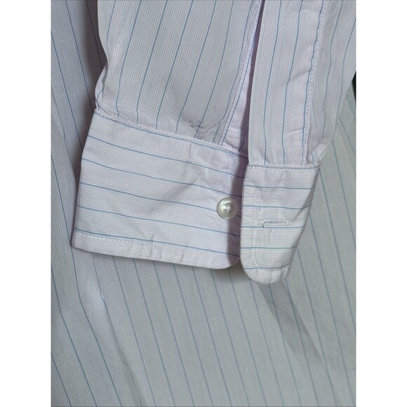 Frank & Eileen Joedy Size Large Boyfriend Button Down Superfine Shirt Pink Blue - Picture 15 of 16